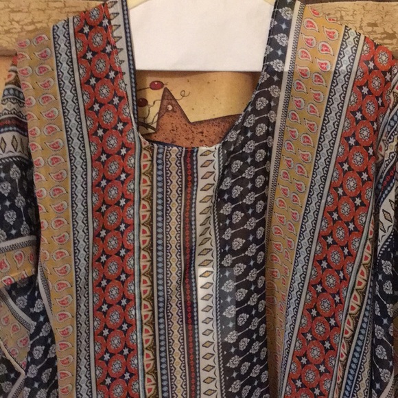 Net women’s new long kimono size large - Picture 11 of 12